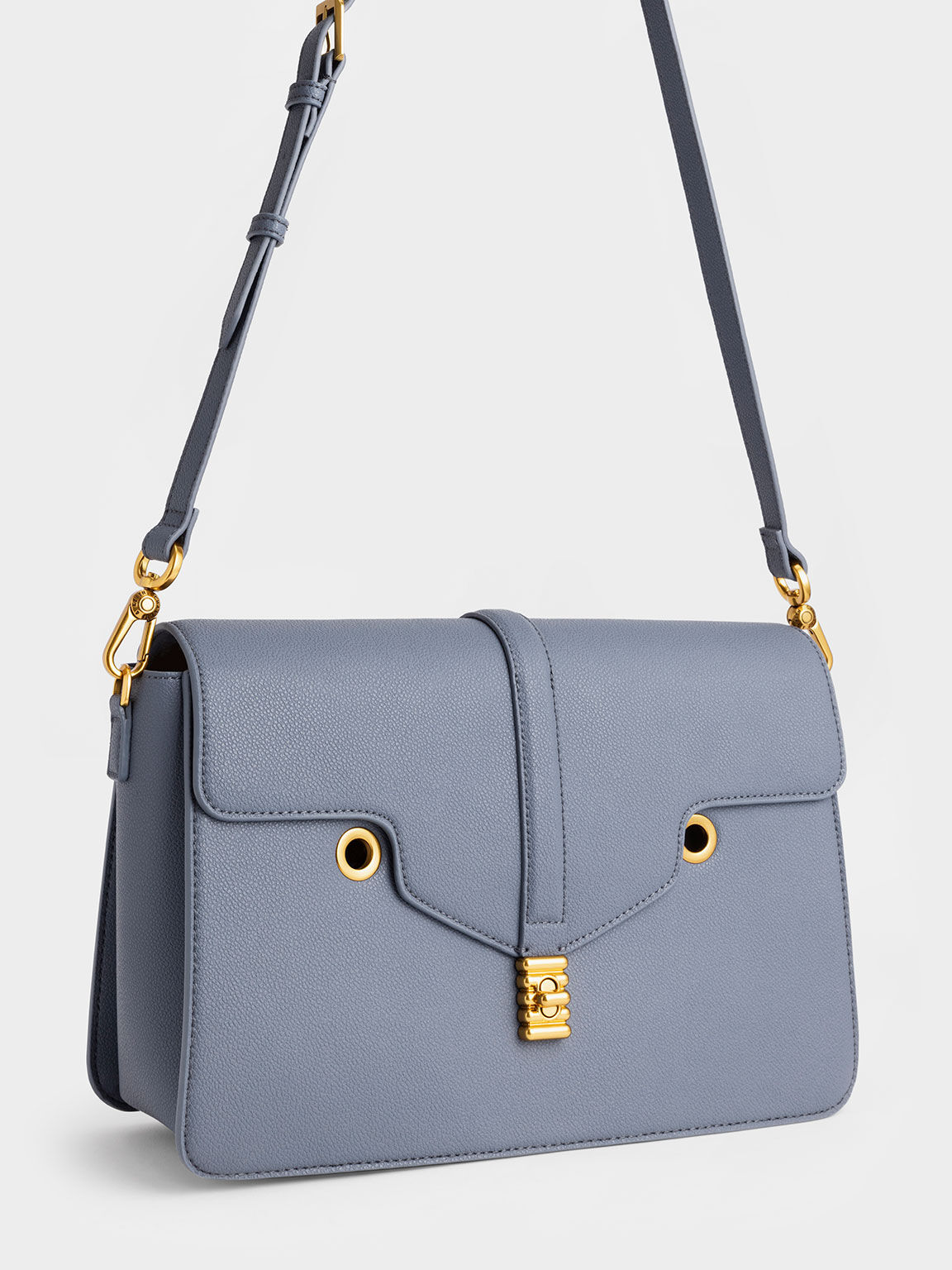 Blair Double Chain Handle Bag, Denim Blue, hi-res