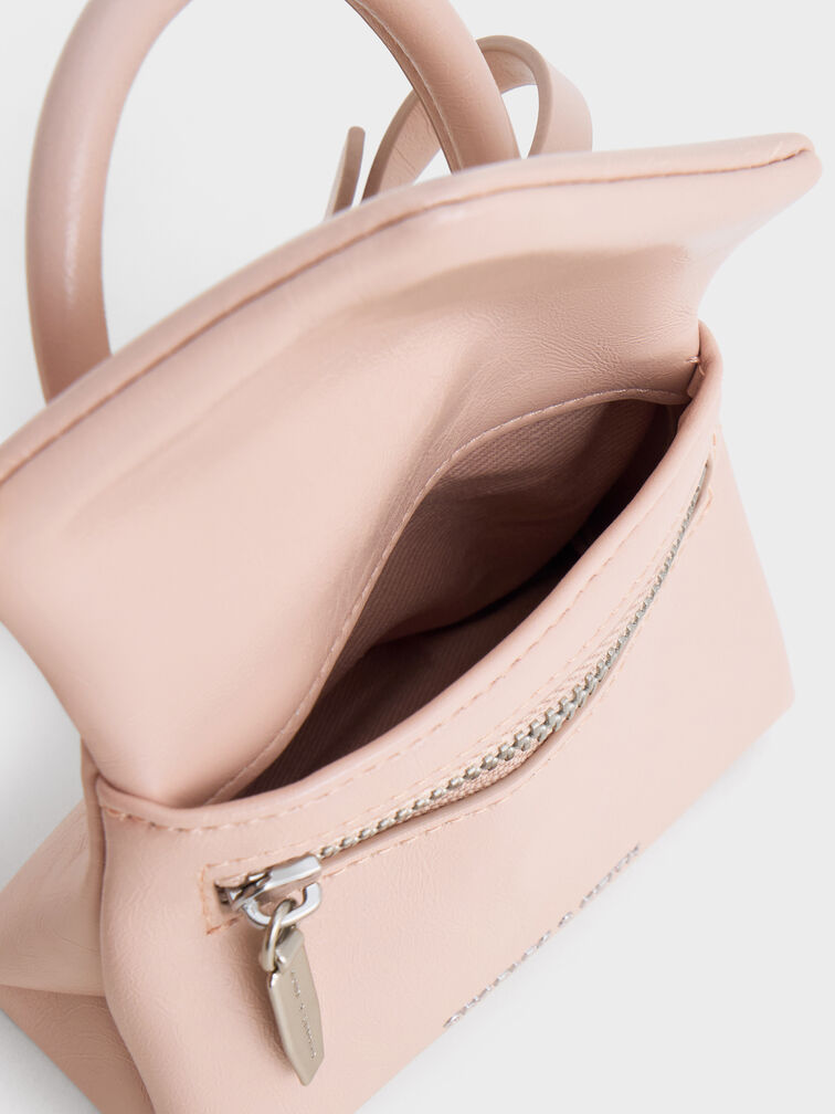 Andromeda Micro Bag Charm, Light Pink, hi-res