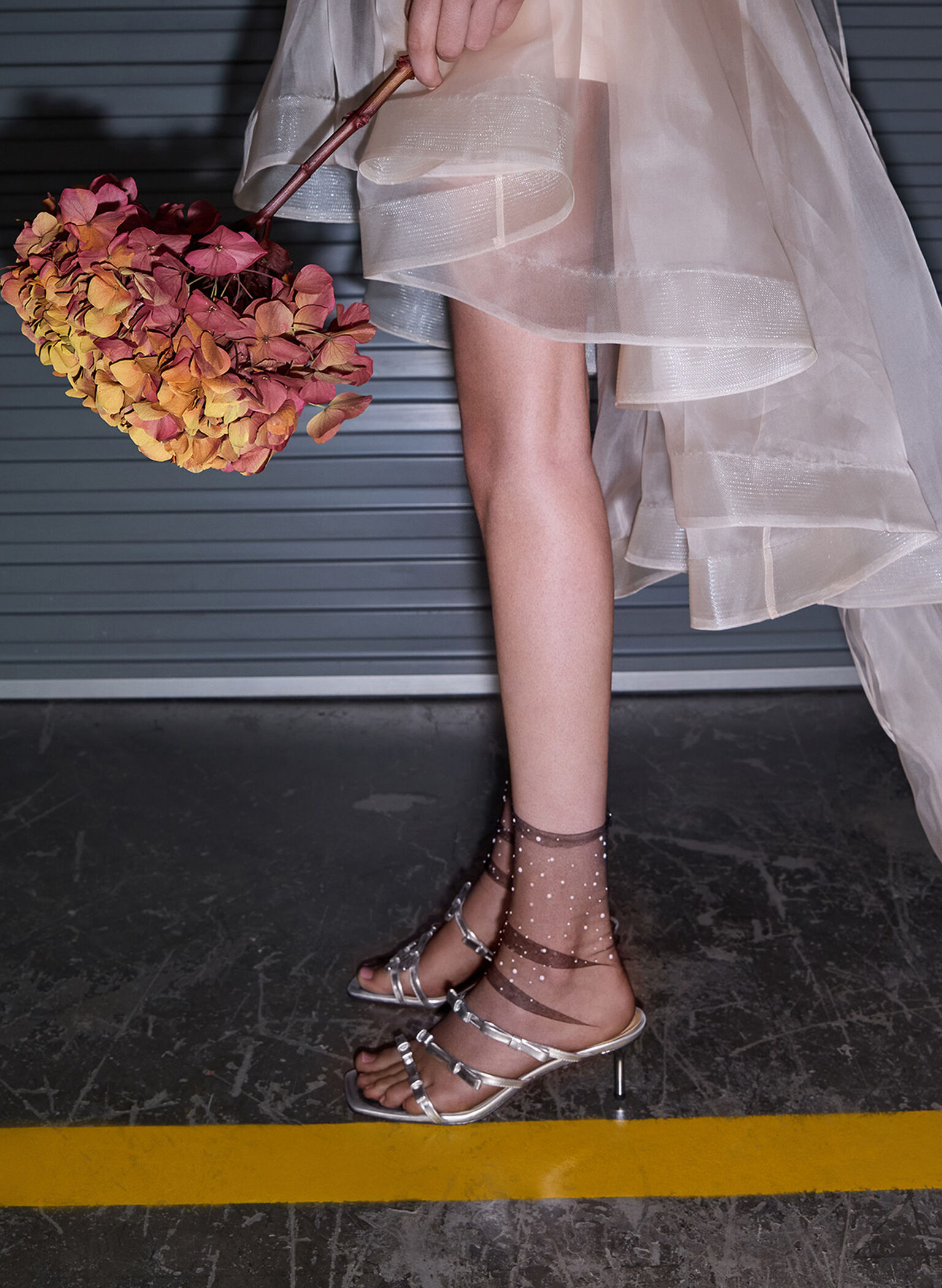Jessy Metallic Leather Bow Heeled Sandals, Silver, hi-res