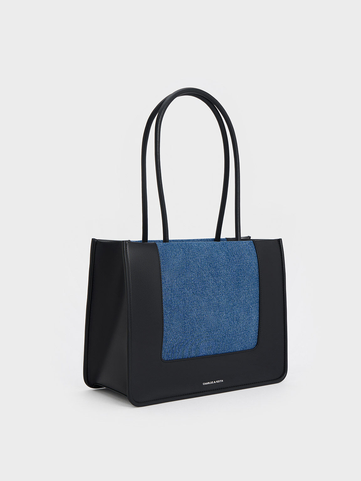 Charles and keith hot sale black tote bag