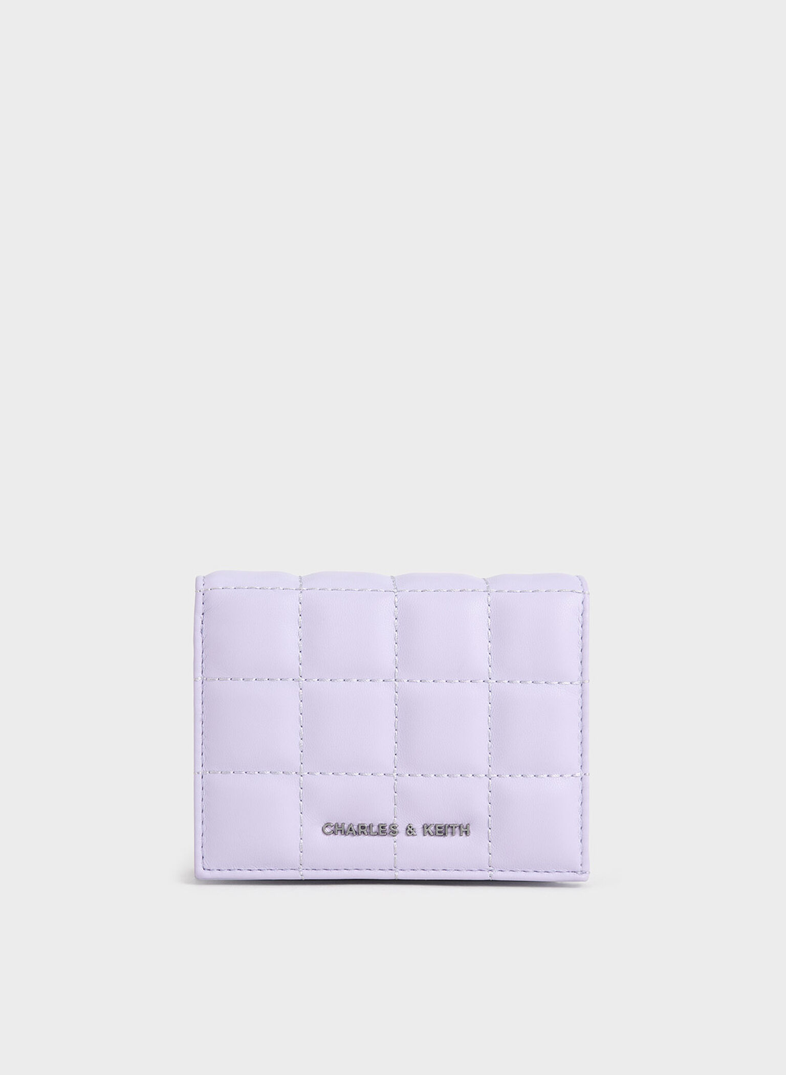 Cassia Quilted Chain-Handle Mini Wallet, Lilac, hi-res