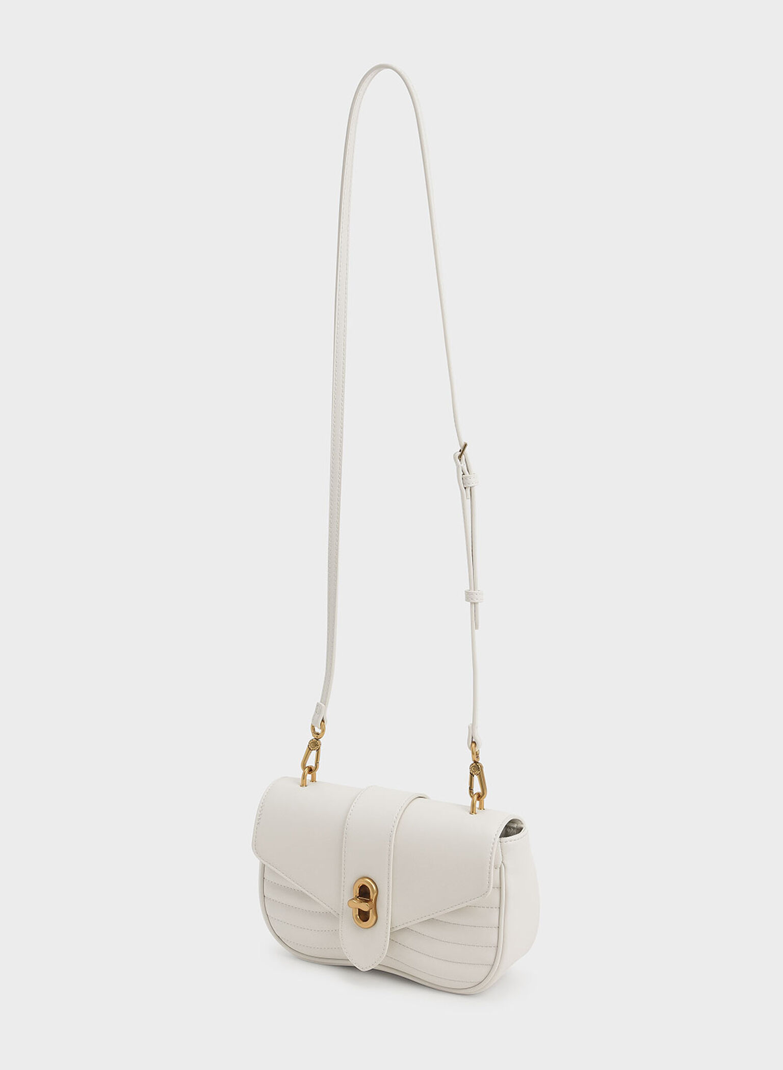 Aubrielle Panelled Crossbody Bag, Cream, hi-res