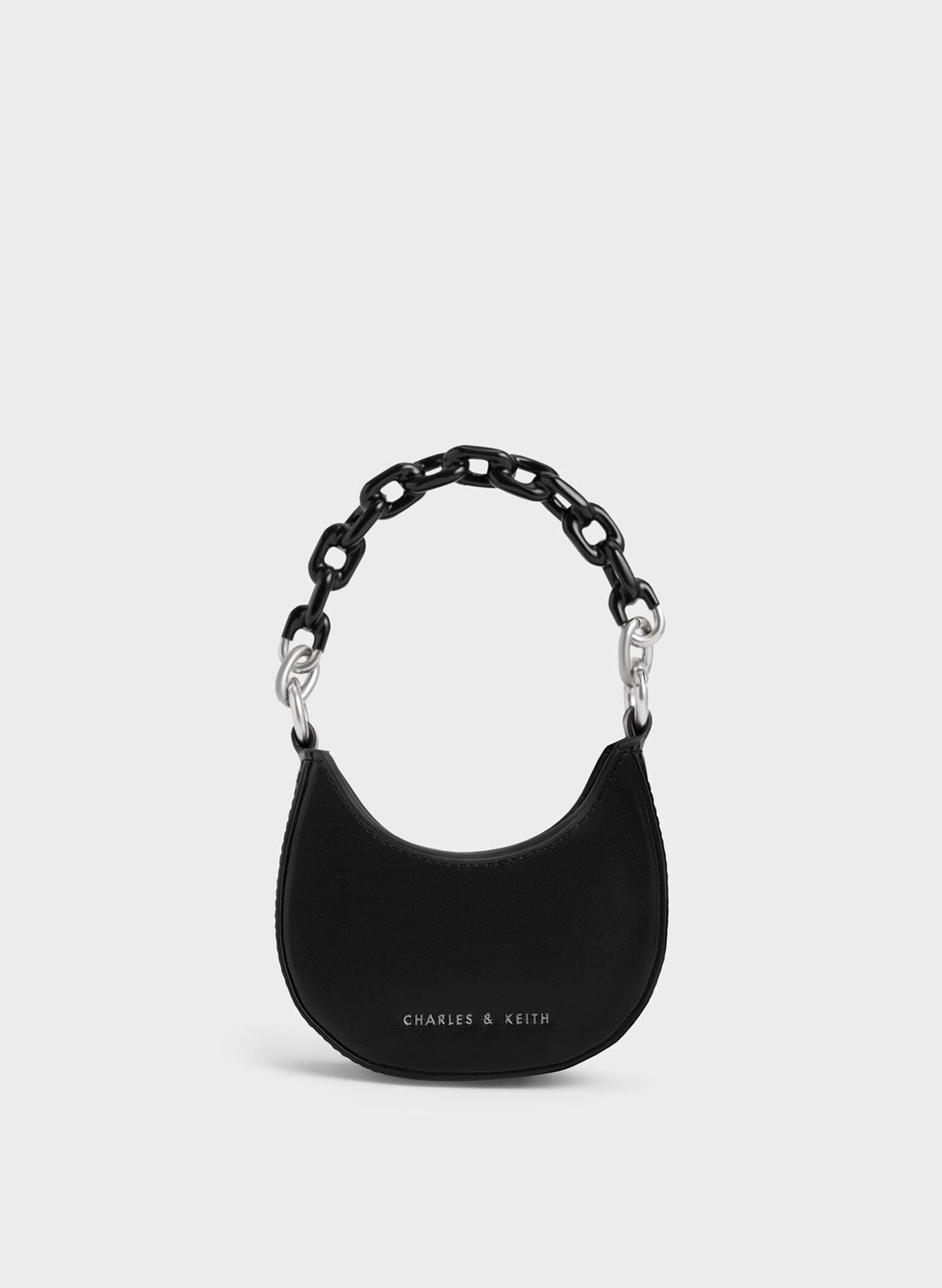 Koi Chain Handle Mini Bag, Black, hi-res