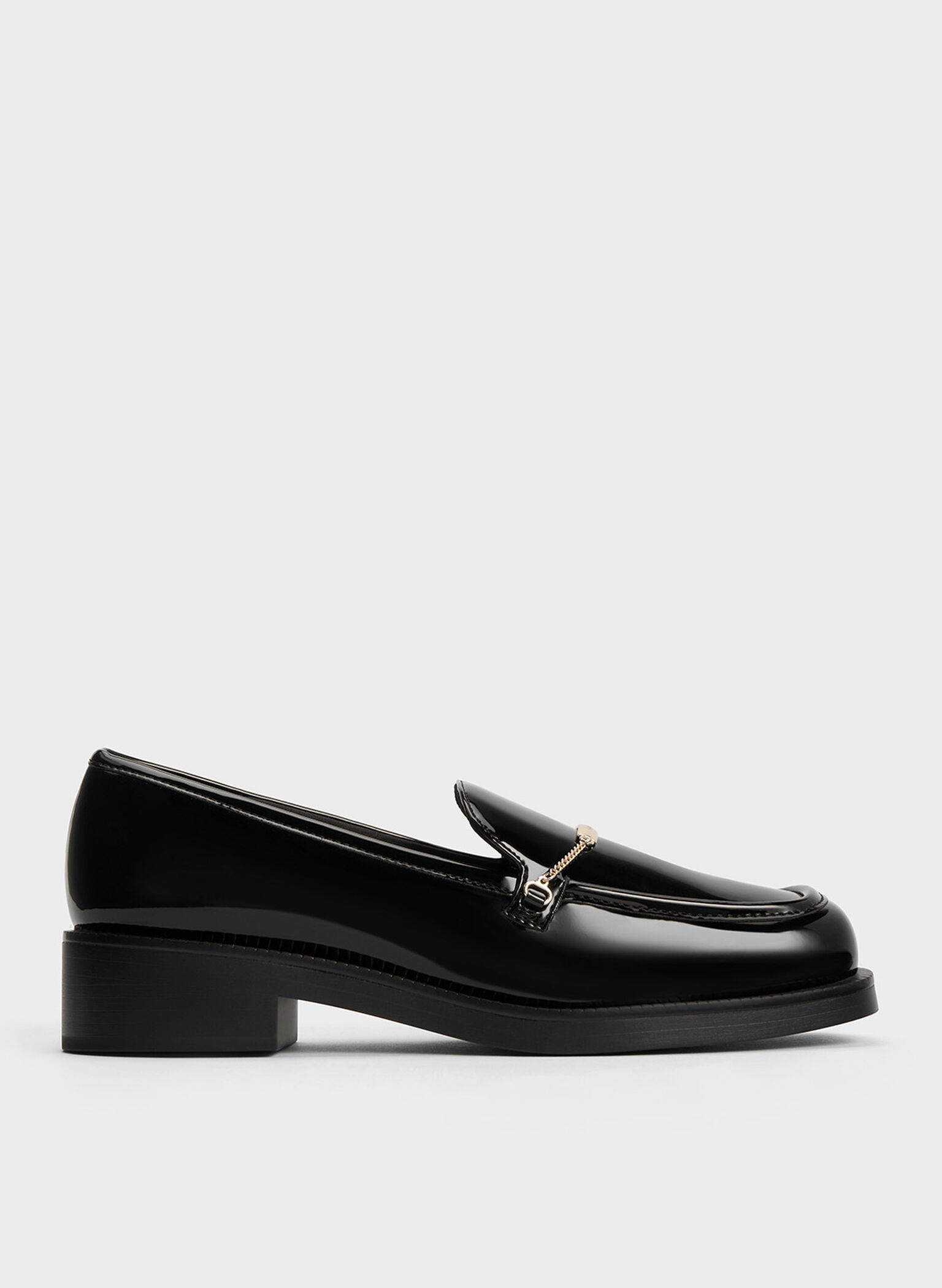 Lexie Metallic-Accent Loafers, Black Box, hi-res