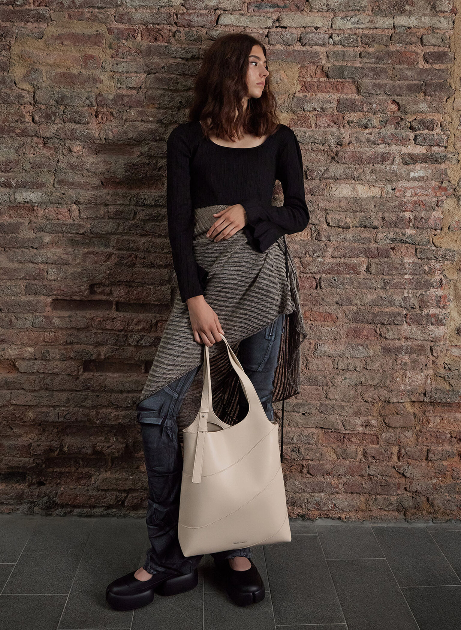Trin Tote Bag, Oat, hi-res