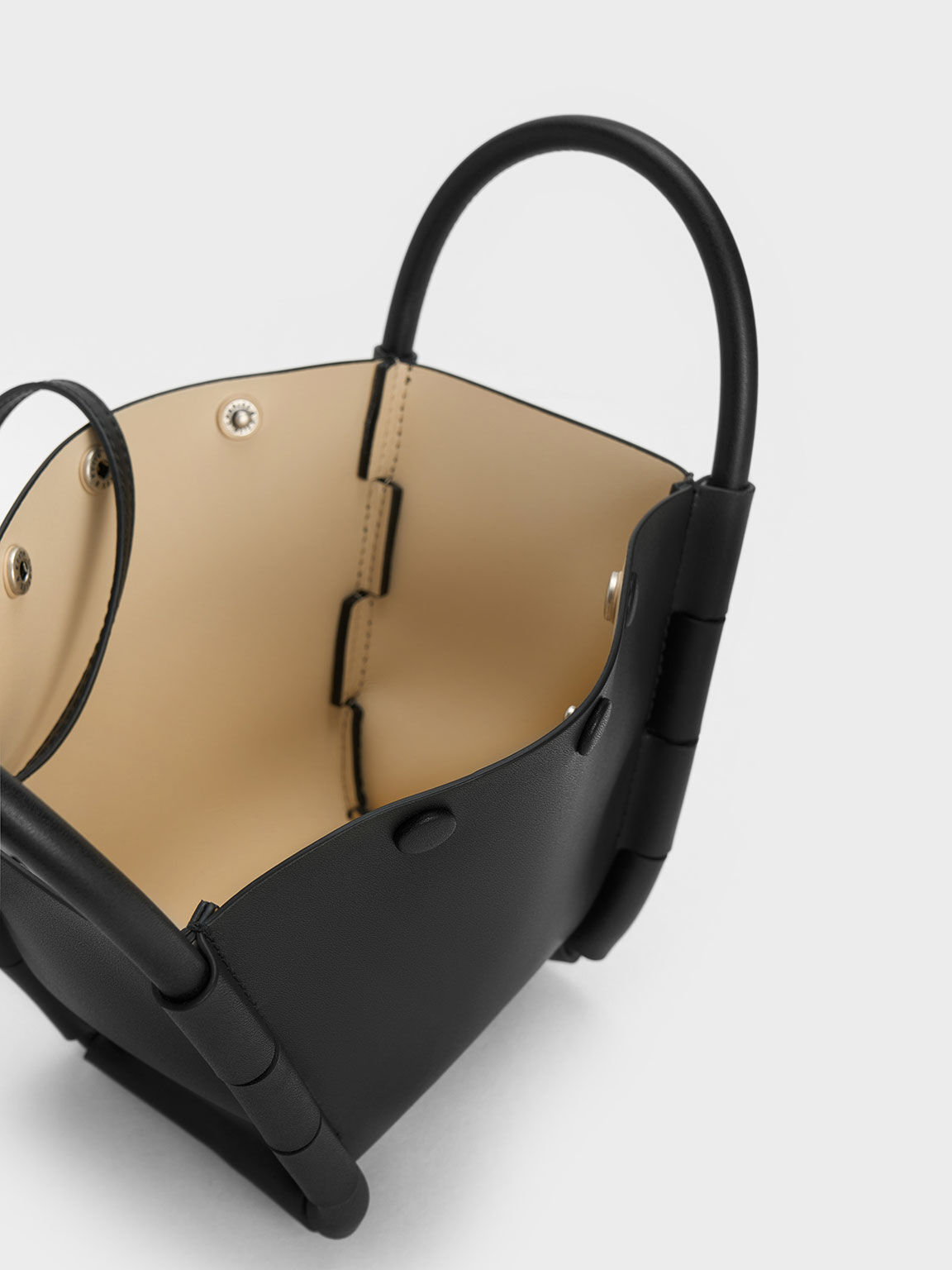 Black Machina Bucket Bag CHARLES KEITH UK