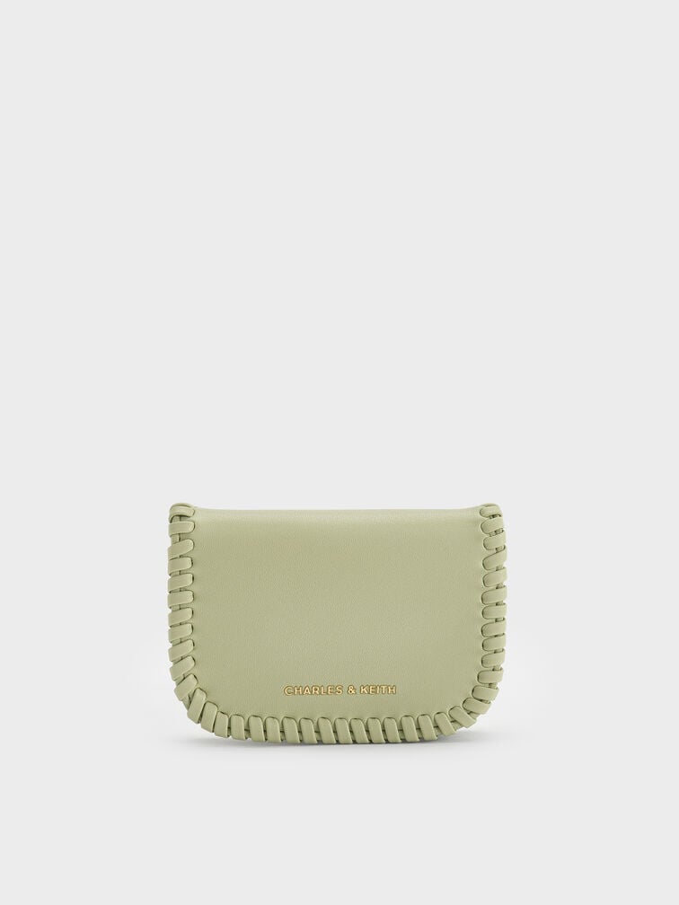 Blume Braided Chain-Handle Wallet, Matcha Green, hi-res