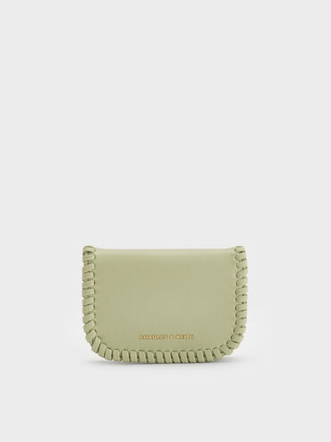 Blume Braided Chain-Handle Wallet, Matcha Green, hi-res