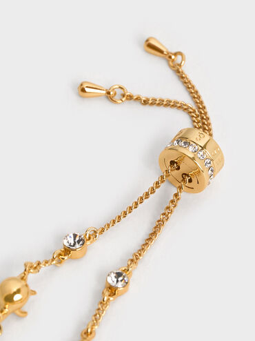 Oceana Crystal Bracelet, Gold, hi-res