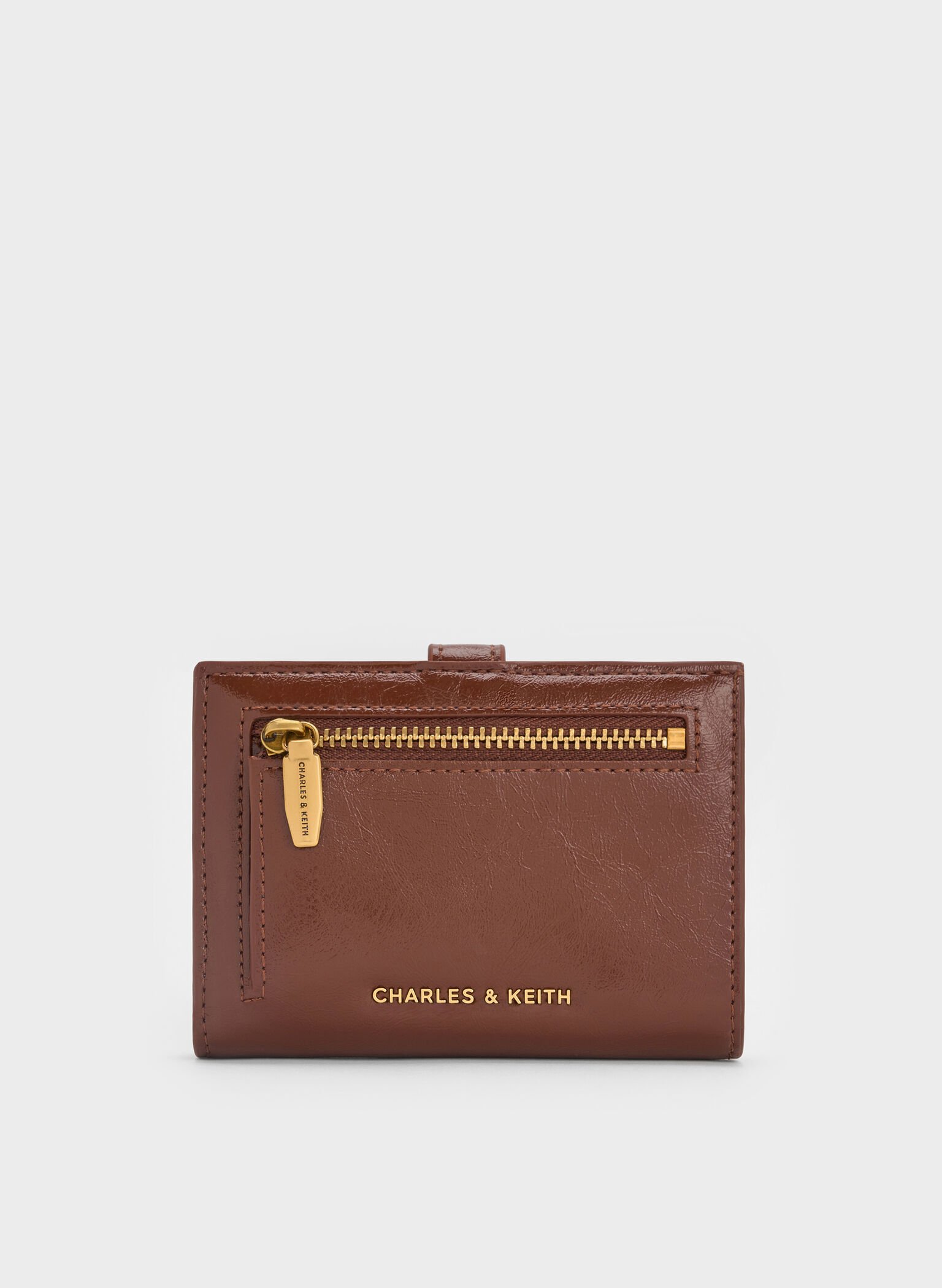 Bryna Belted Wallet, Dark Brown, hi-res
