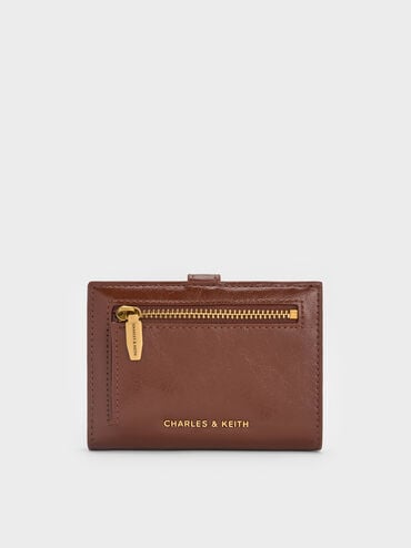 Bryna Belted Wallet, Dark Brown, hi-res