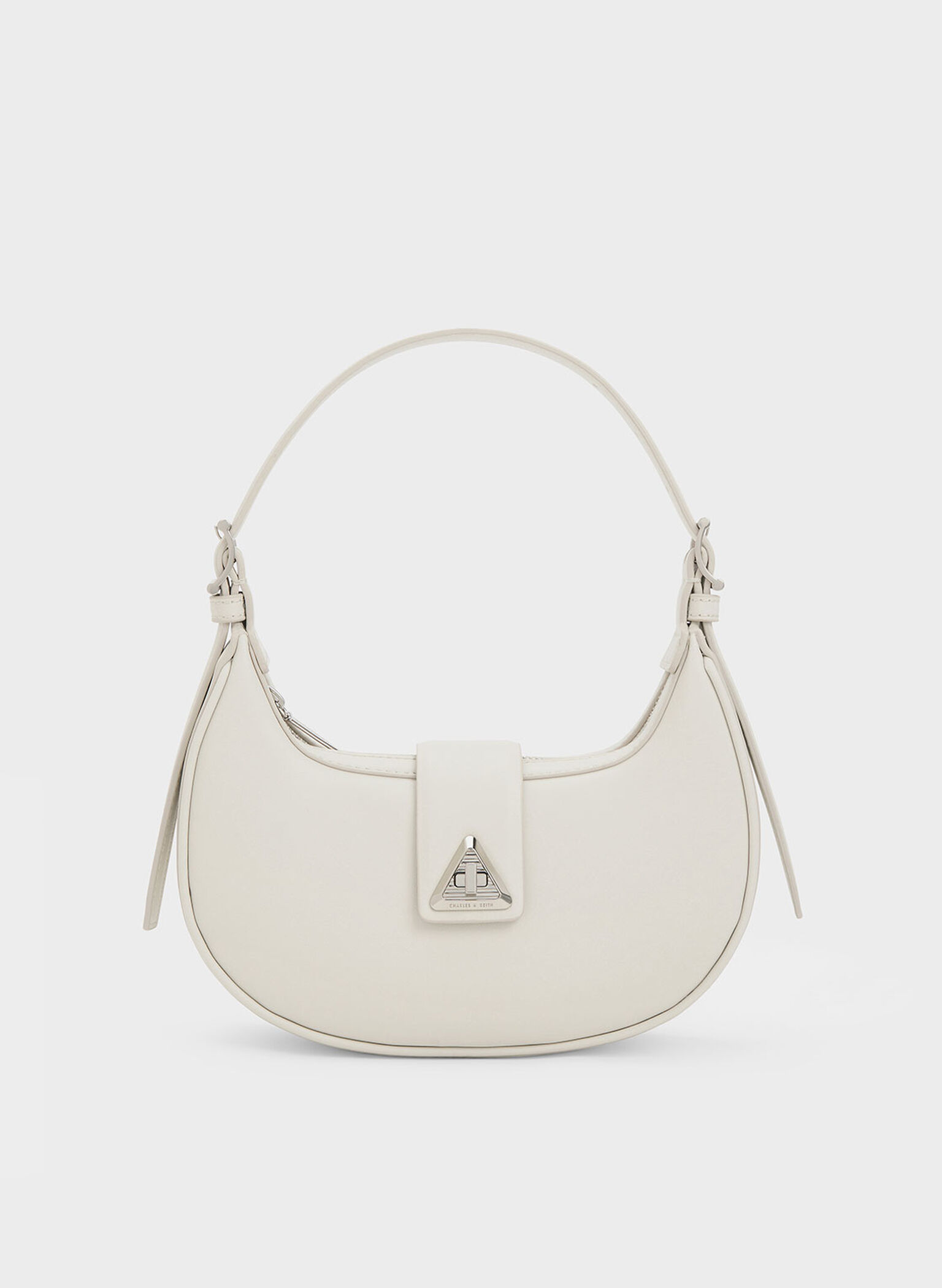Trice Metallic Accent Belted Shoulder Bag, Chalk, hi-res
