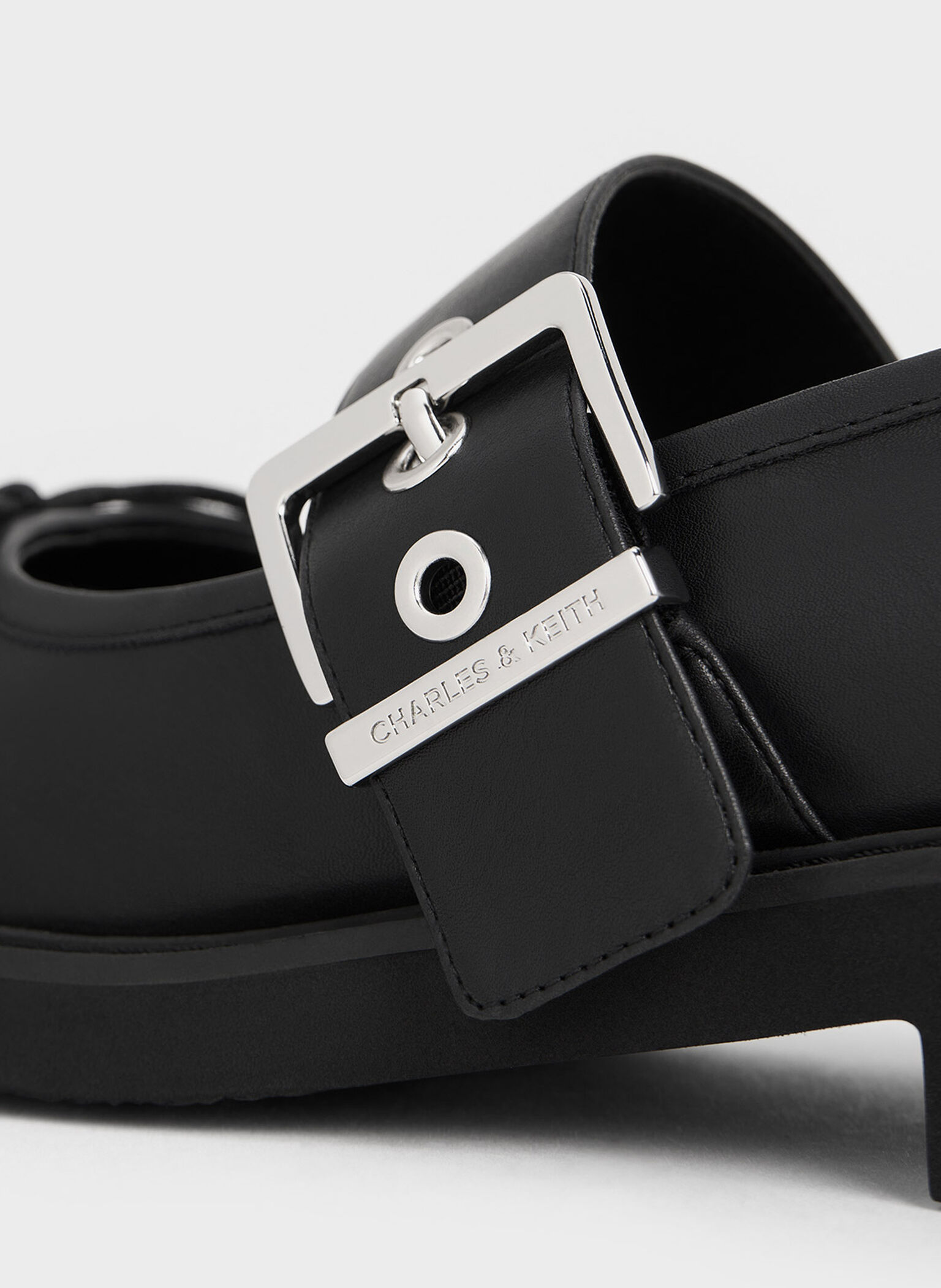 Bow Buckled Mary Janes, Black, hi-res