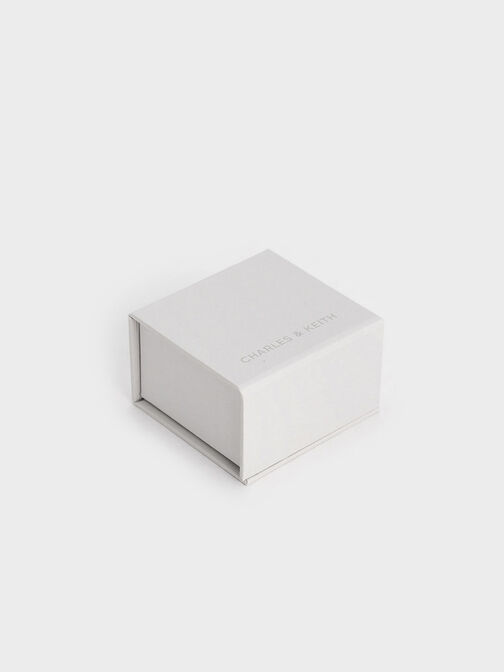 Ottilie Crystal Sculptural Ring, Brush Gold, hi-res