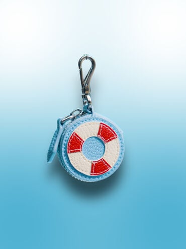 Swim Ring Charm, Light Blue, hi-res