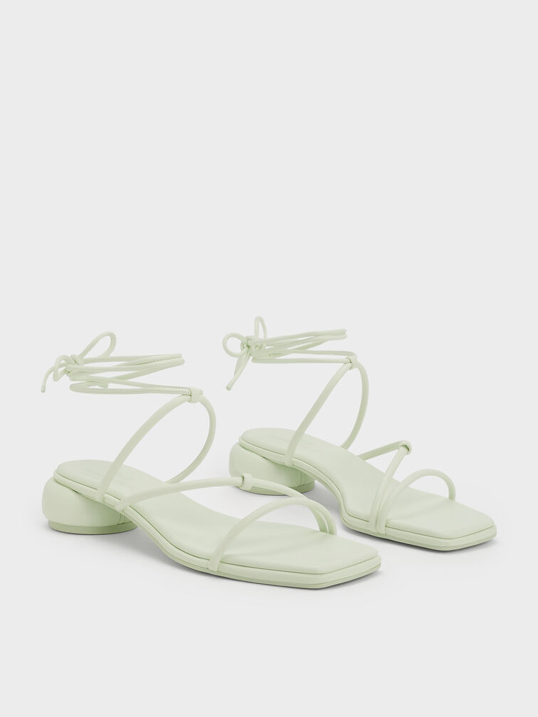 Strappy Tie-Around Sandals, Mint Sorbet, hi-res