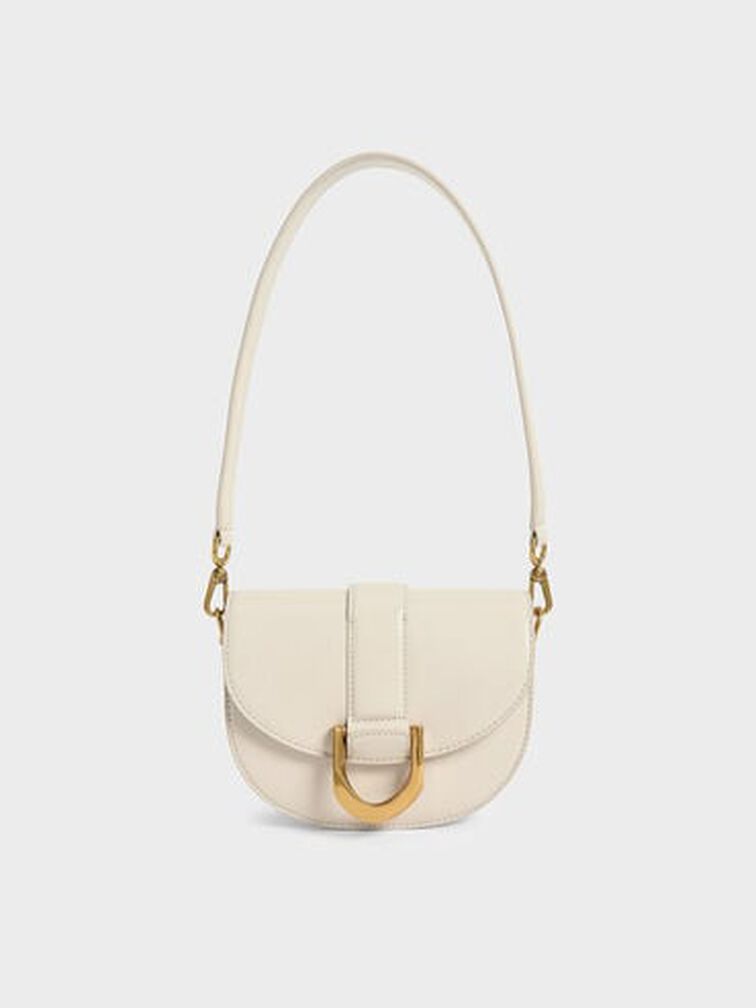 Mini Gabine Saddle Bag, Cream, hi-res