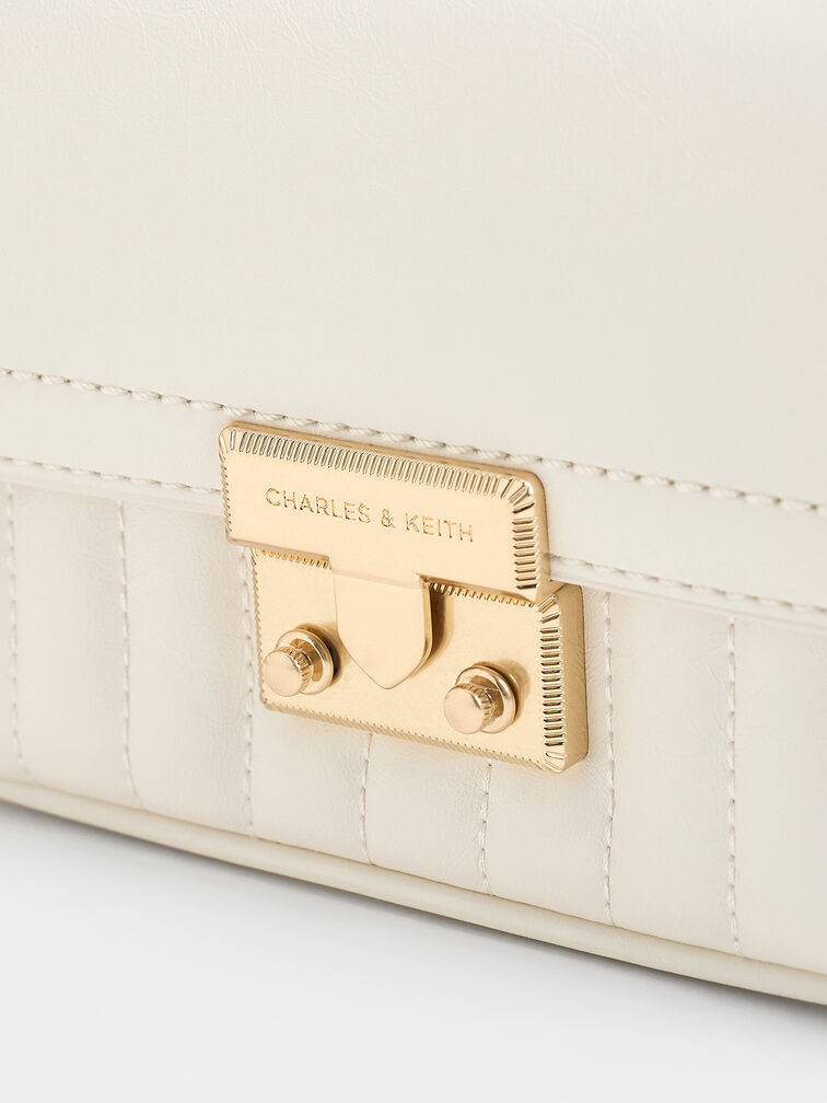 Mini Donna Crinkle-Effect Bag, Cream, hi-res