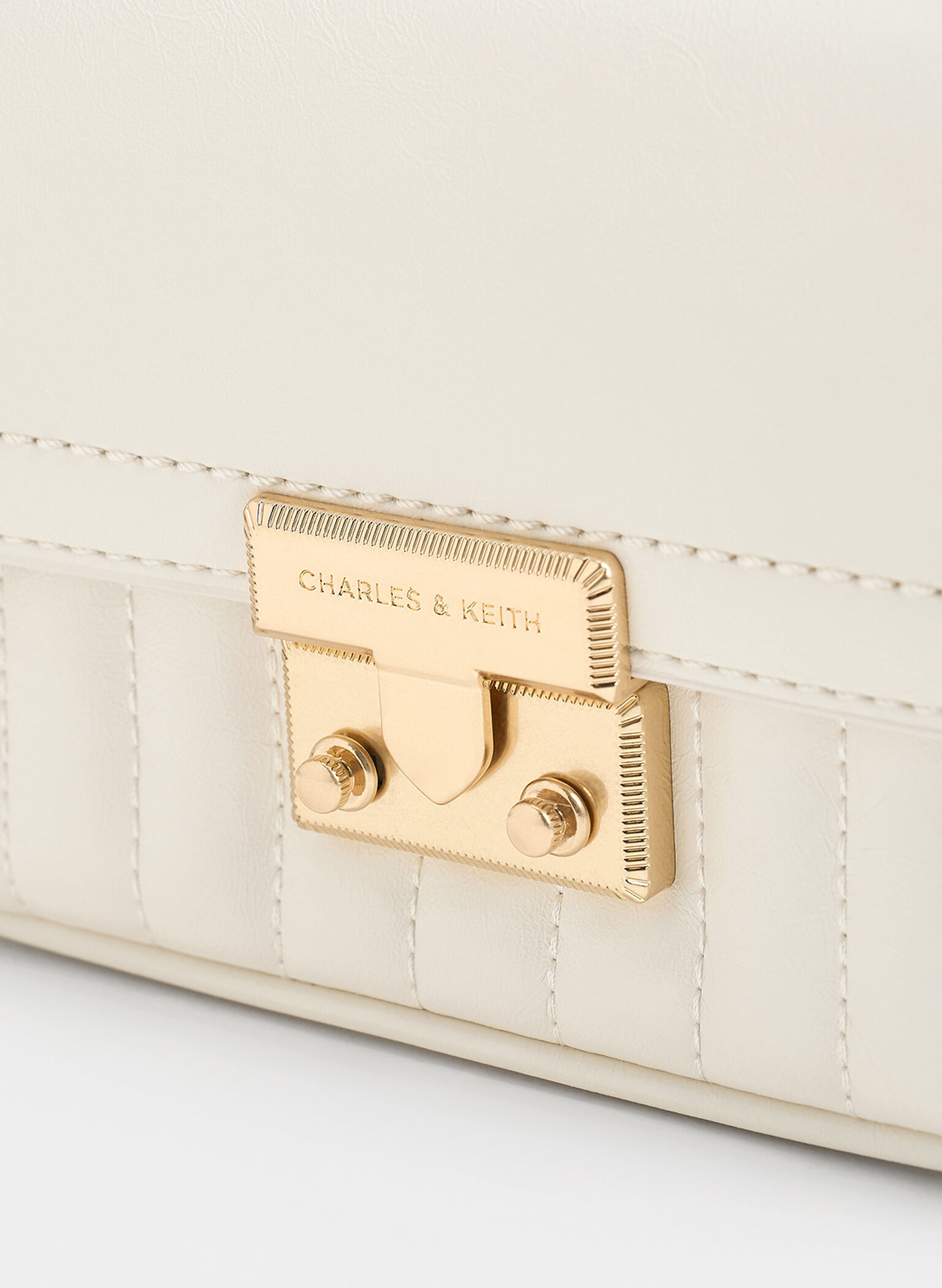Mini Donna Crinkle-Effect Bag, Cream, hi-res