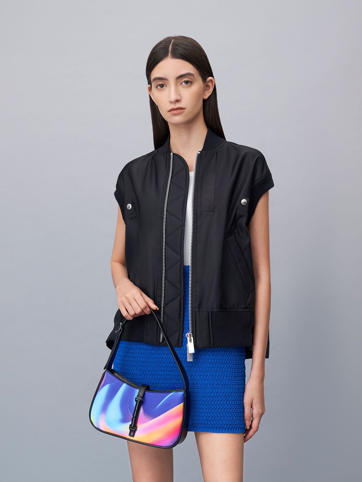 Cesia Holographic Shoulder Bag Aurora
