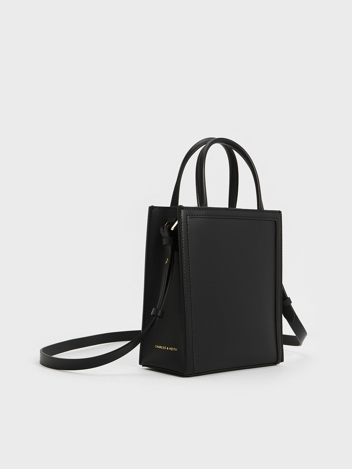 Double Handle Tote Bag Black