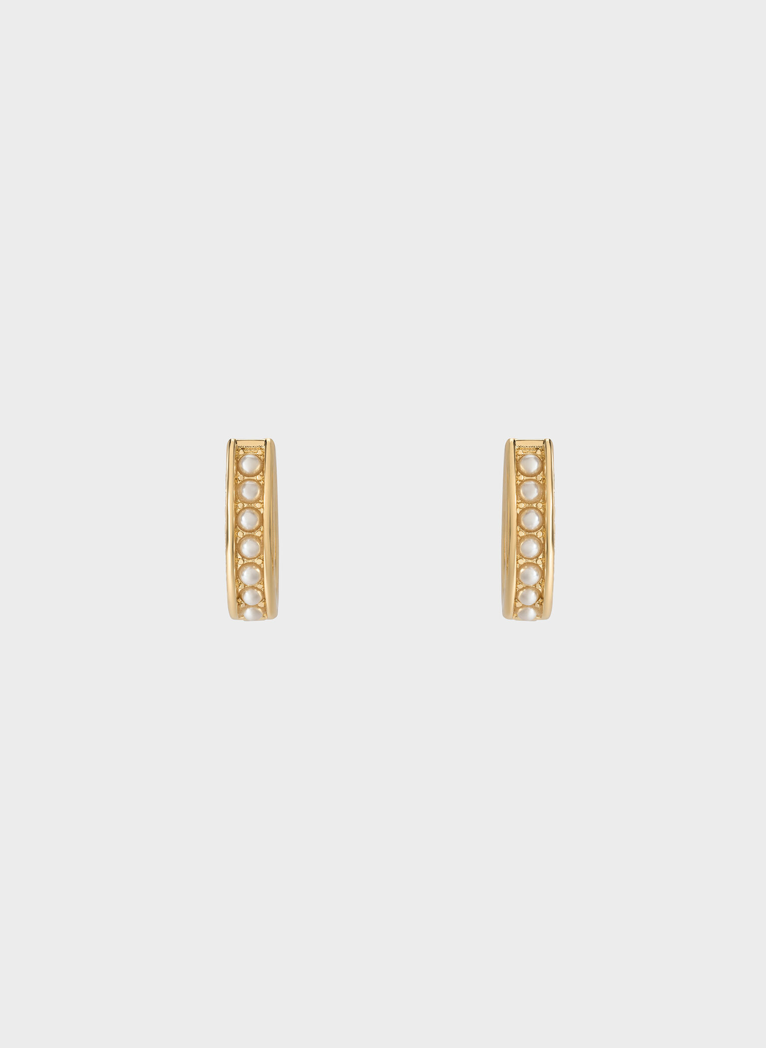 Maeve Pearl-Embellished Hoop Earrings, Gold, hi-res