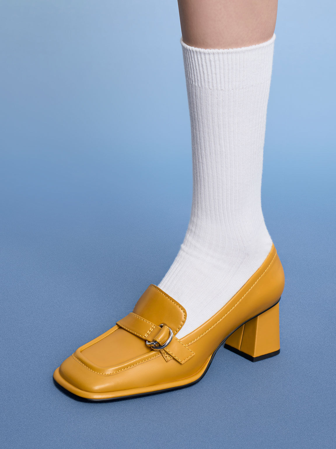 Mustard loafers on sale