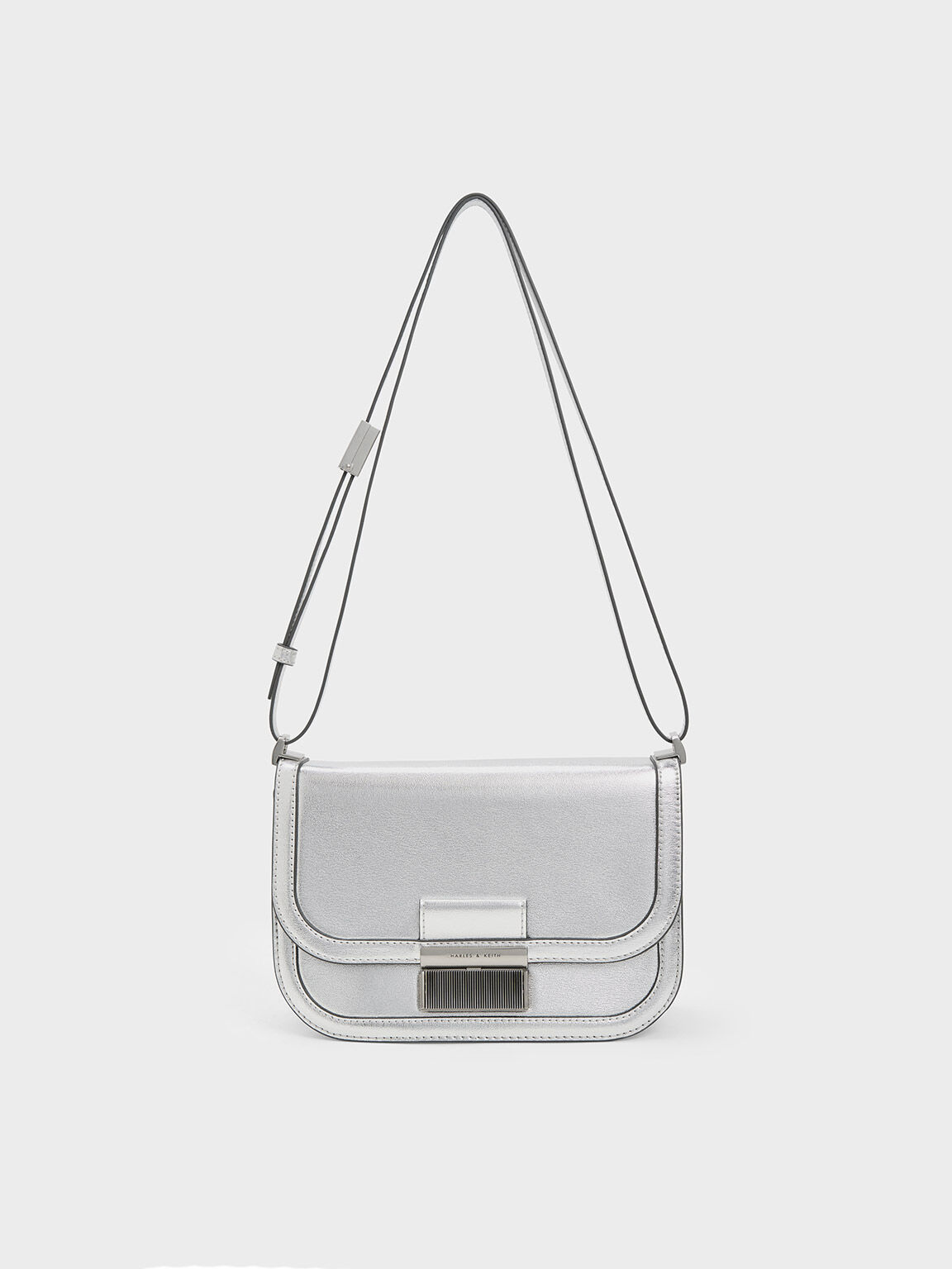 Metallic online silver bag