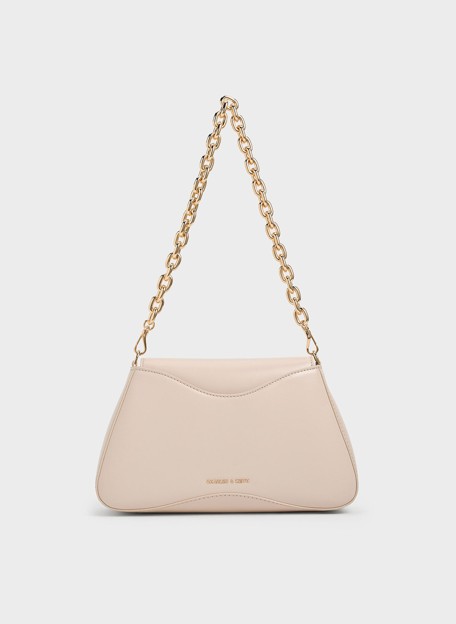 Sybill Trapeze Chain-Handle Bag, Oat, hi-res
