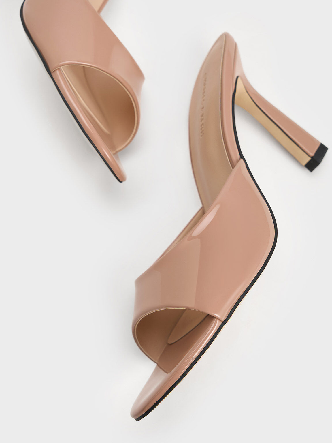 Nude color top mules