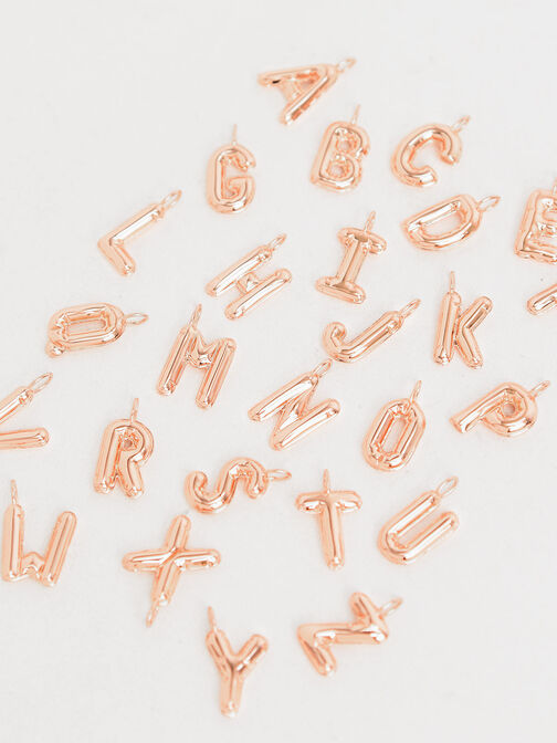 Alphabet 'Q' Charm, Rose Gold, hi-res