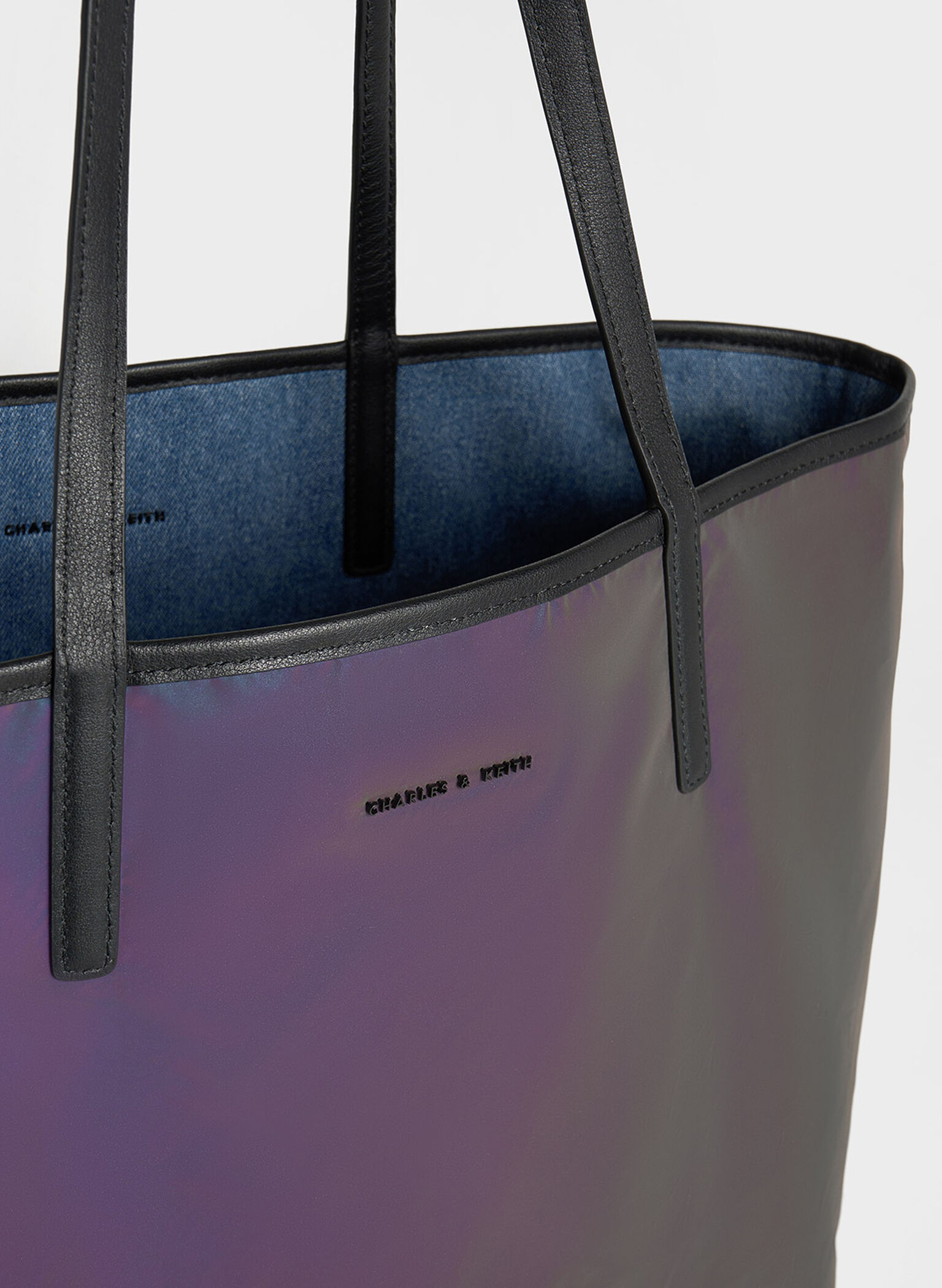 Sianna Denim Tote Bag, Denim Blue, hi-res