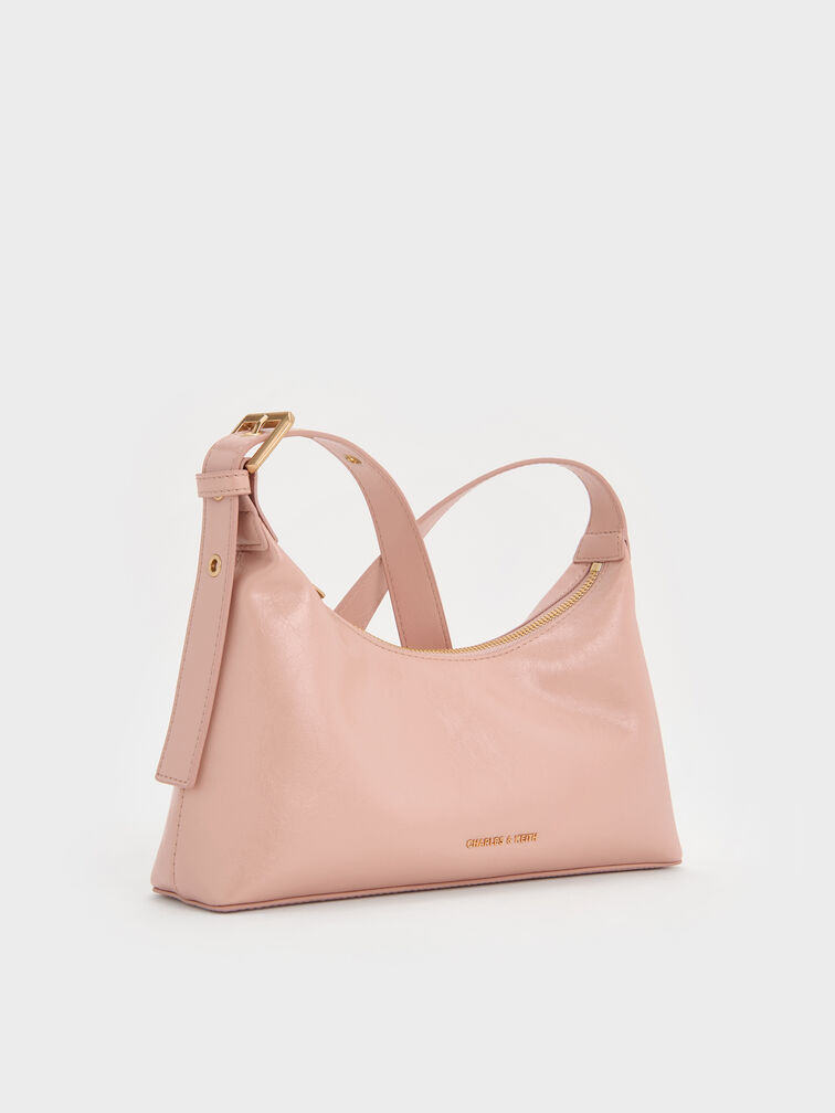 Atwood Chain-Embellished Shoulder Bag, Light Pink, hi-res