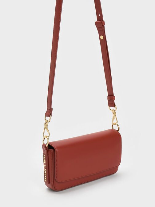 Catena Front Flap Bag, Brick, hi-res