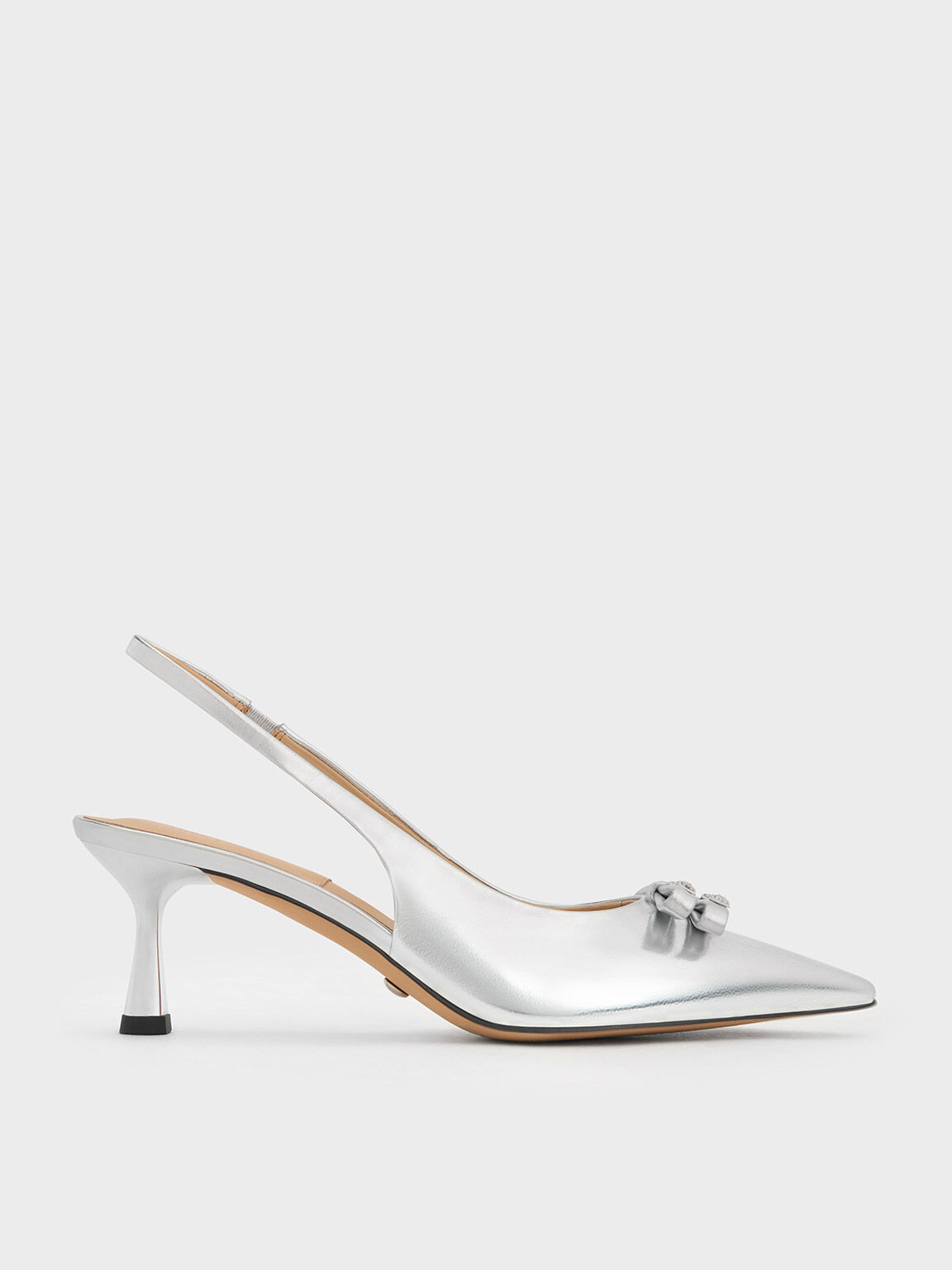 Silver slingback shoes best sale uk