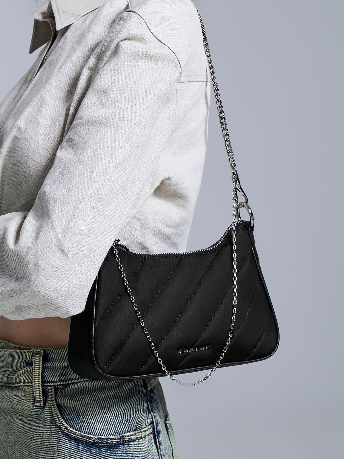 Nylon strap crossbody discount bag charles and keith