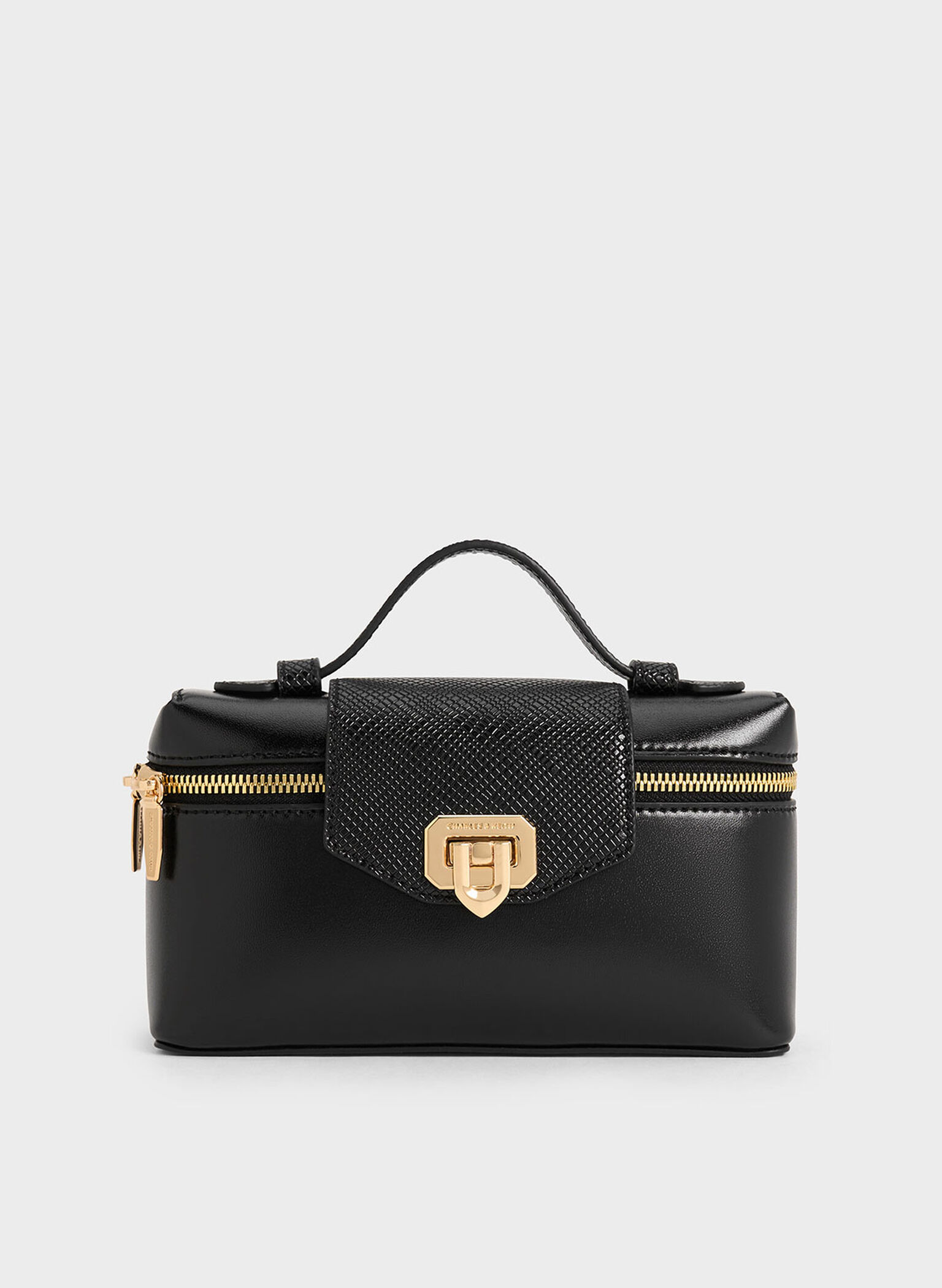 Arwen Top Handle Vanity Bag, Black, hi-res
