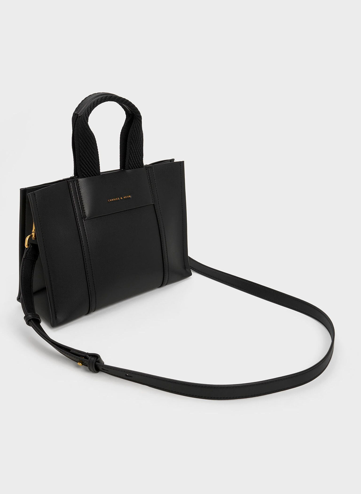 Mini Shalia Tote Bag, Black, hi-res