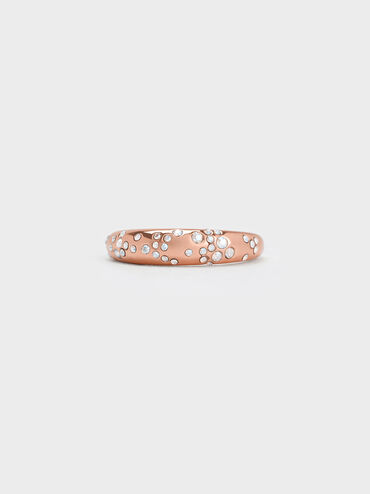 Reverie Crystal Dome Ring, Rose Gold, hi-res