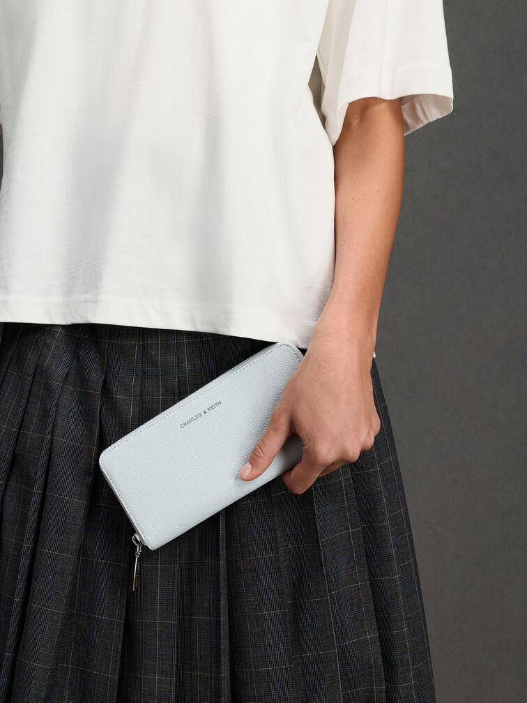 Dulcie Zip-Around Long Wallet, Sea Salt Blue, hi-res