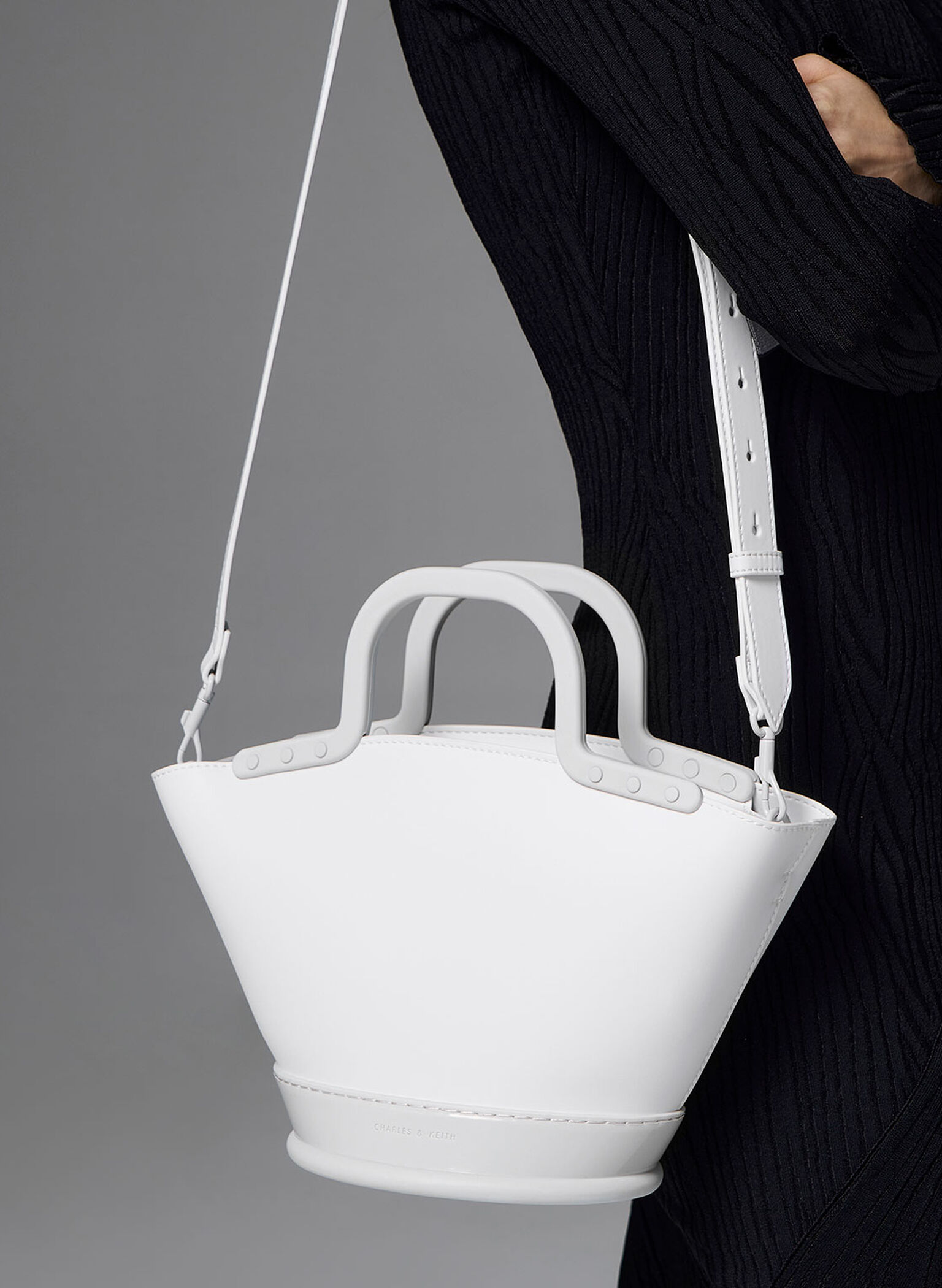 Fan Double Handle Tote Bag, White, hi-res