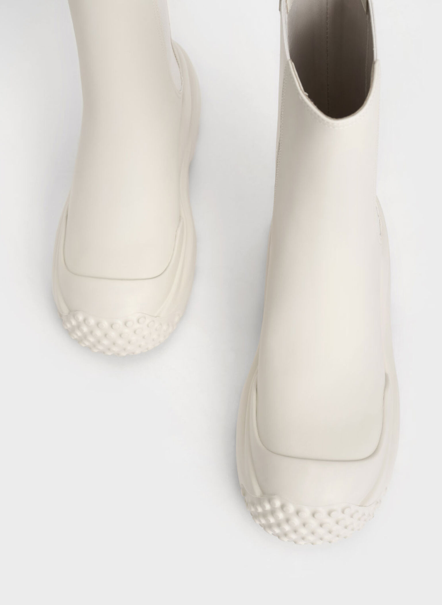 Elba Round-Toe Chelsea Boots, Chalk, hi-res