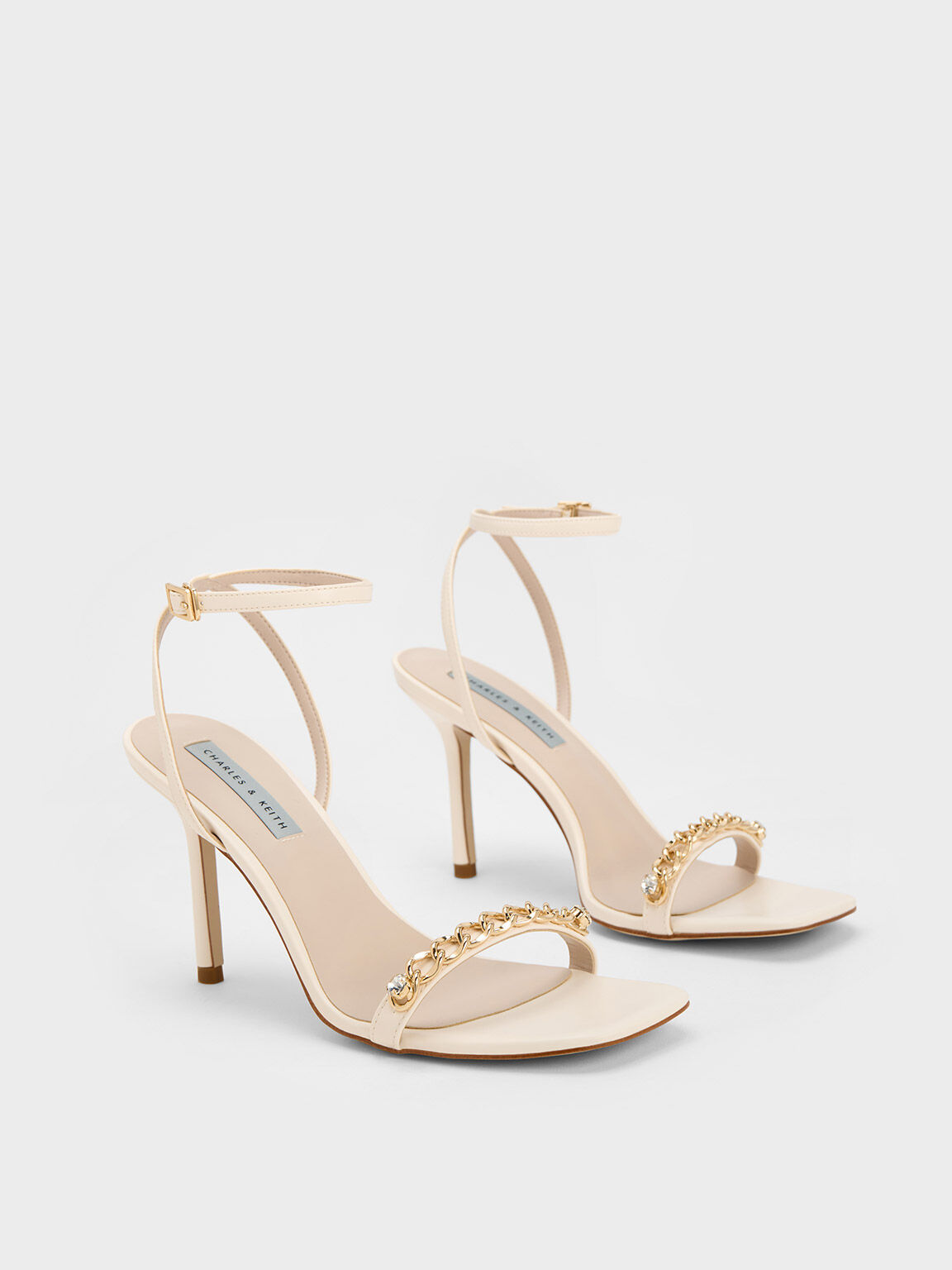 Charles and keith discount ankle strap heels