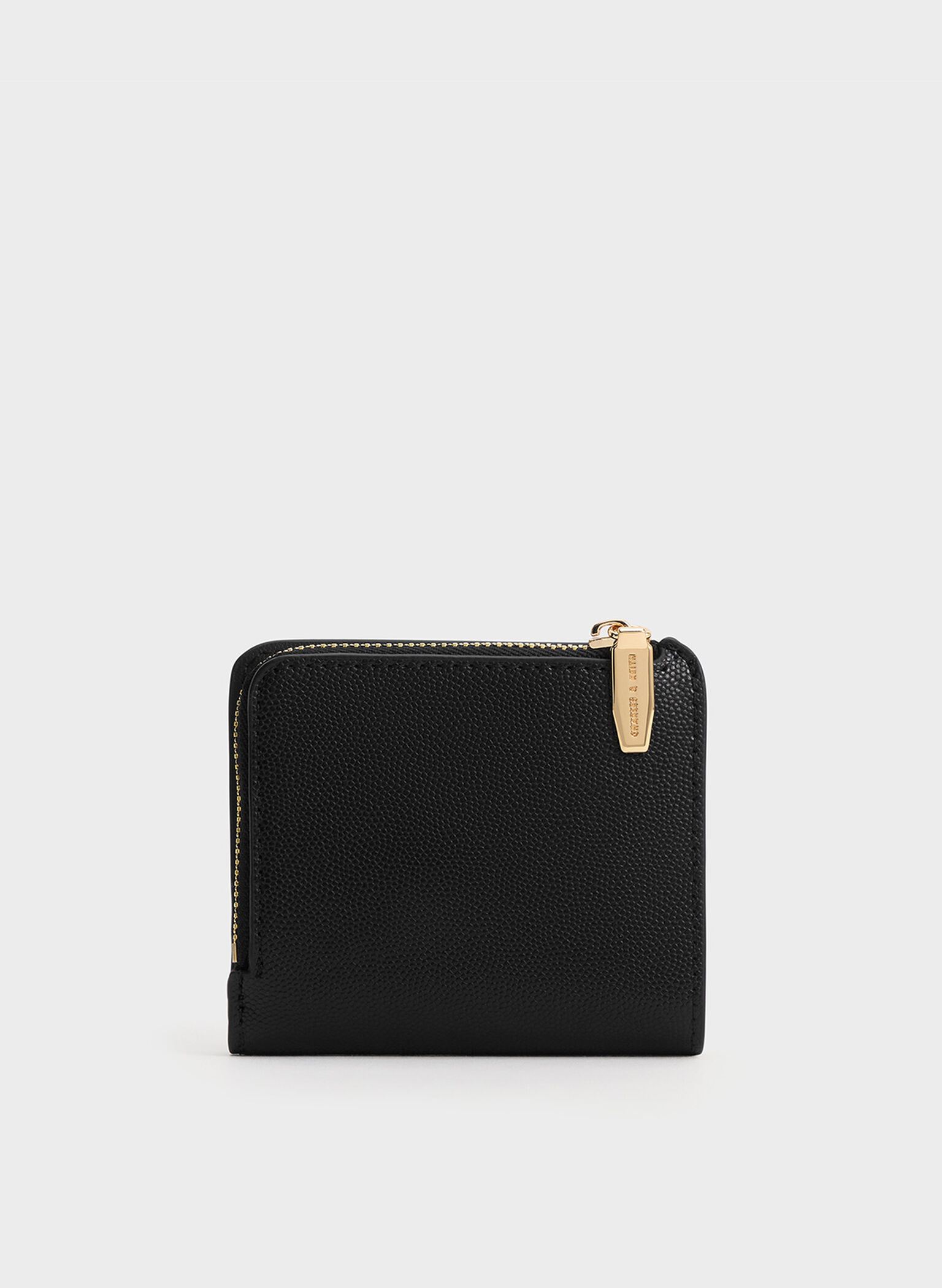 Keely Top Zip Small Wallet, Black, hi-res
