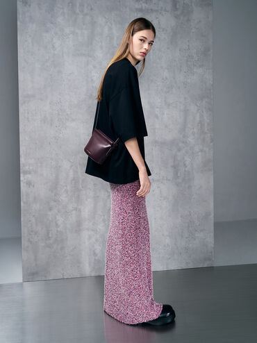 Ellis Bucket Bag, Plum, hi-res