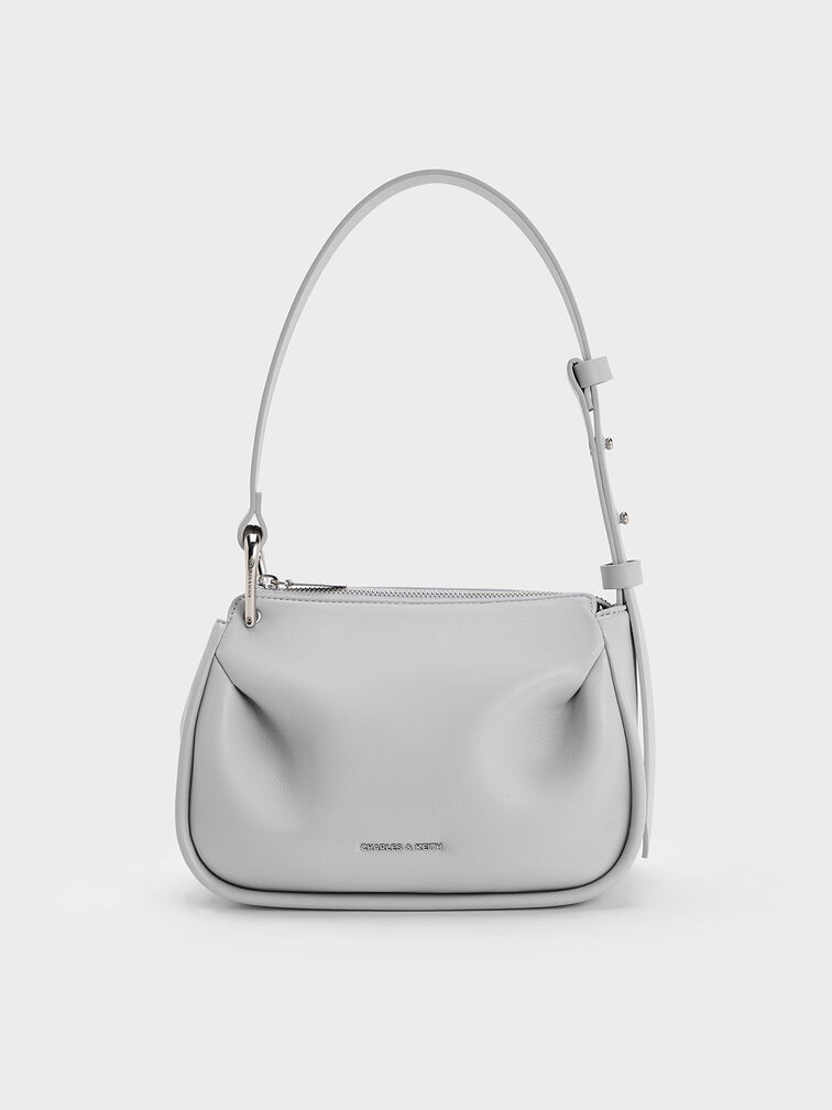 Lumen Padded Crossbody Bag, Grey, hi-res