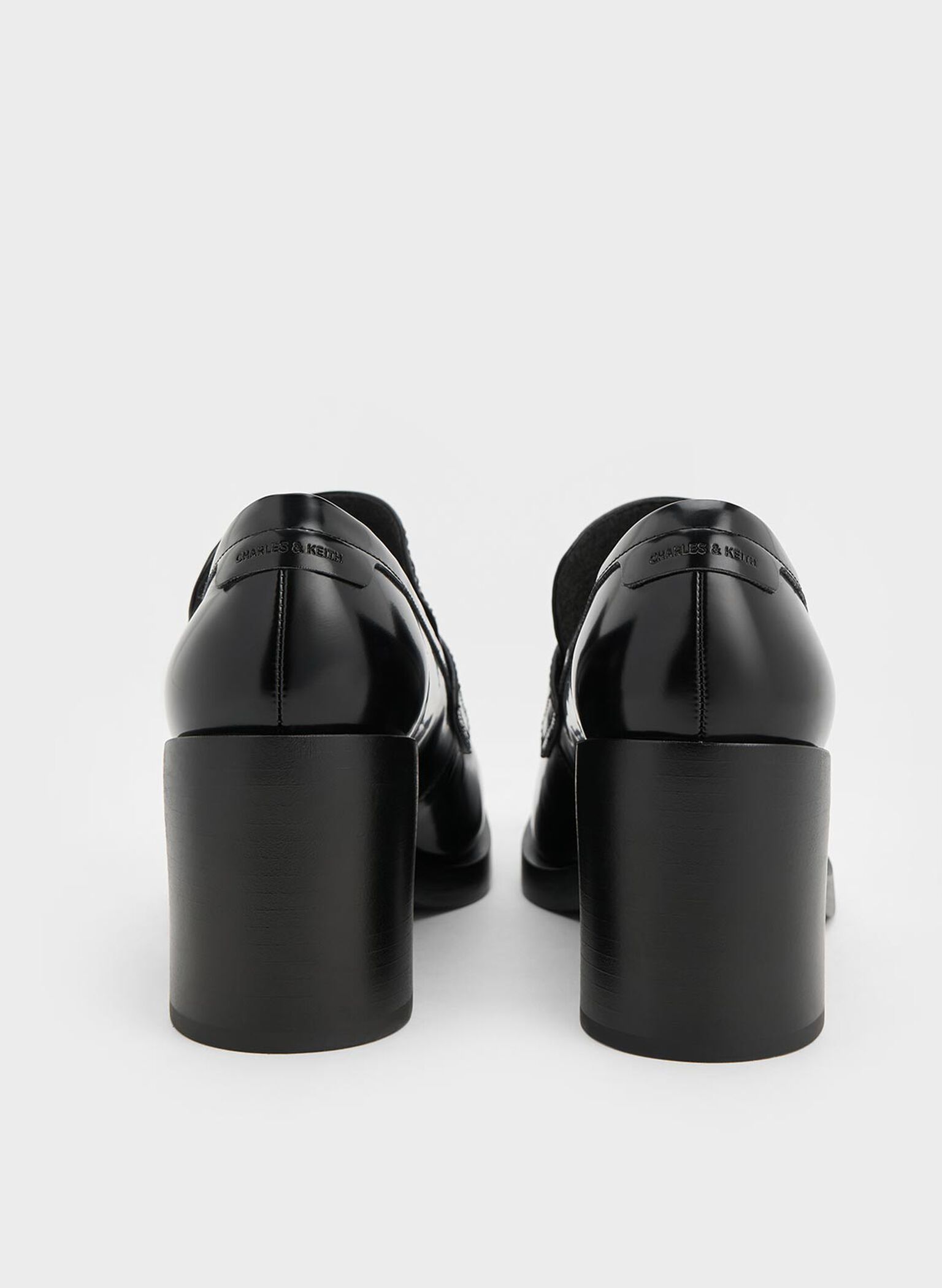 Penny Loafer Block-Heel Pumps, Multi, hi-res