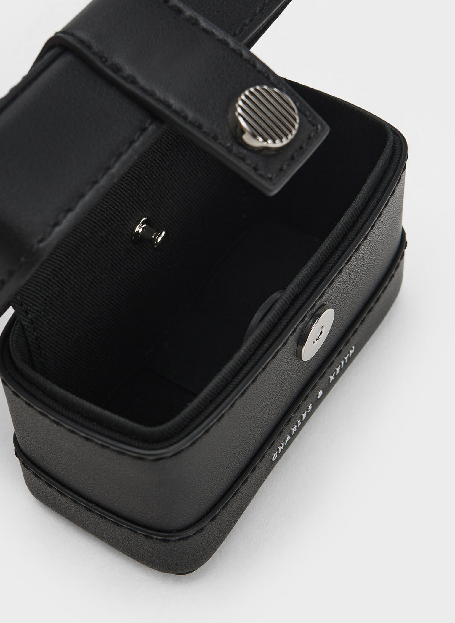 Mini Bronte Contrast Trim Top Handle Bag, Black, hi-res