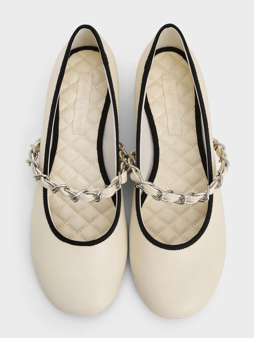 Braided-Strap Mary Janes, Chalk, hi-res