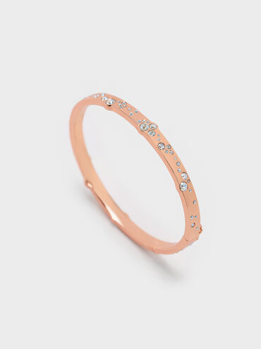 Reverie Crystal Bangle, Rose Gold, hi-res